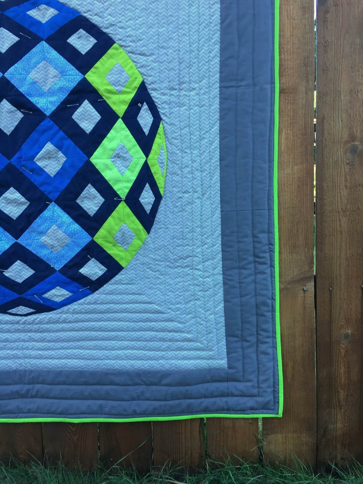 Laurel and Pine Champions Quilt Binding
