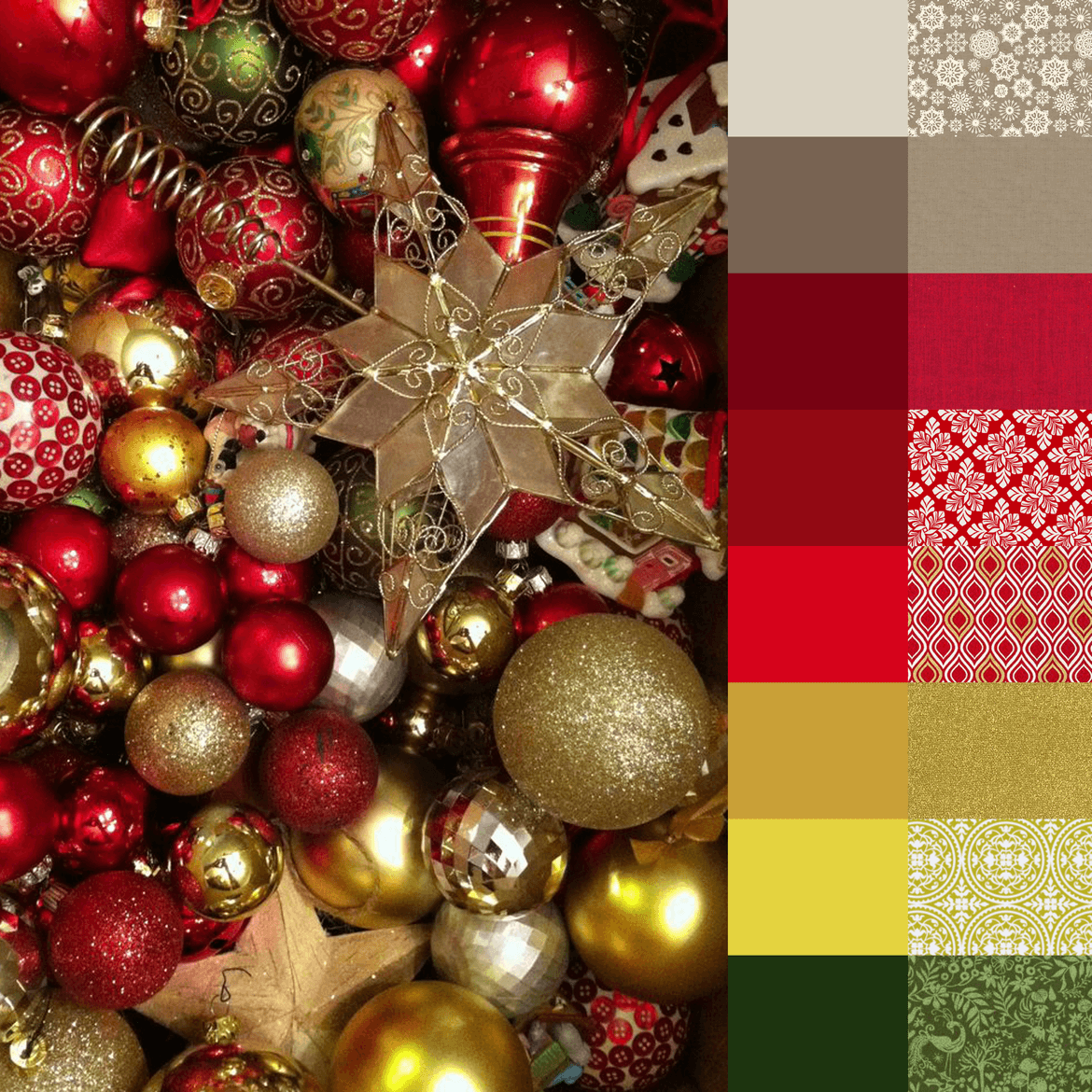 Christmas Ornaments Palette and Bundle 1