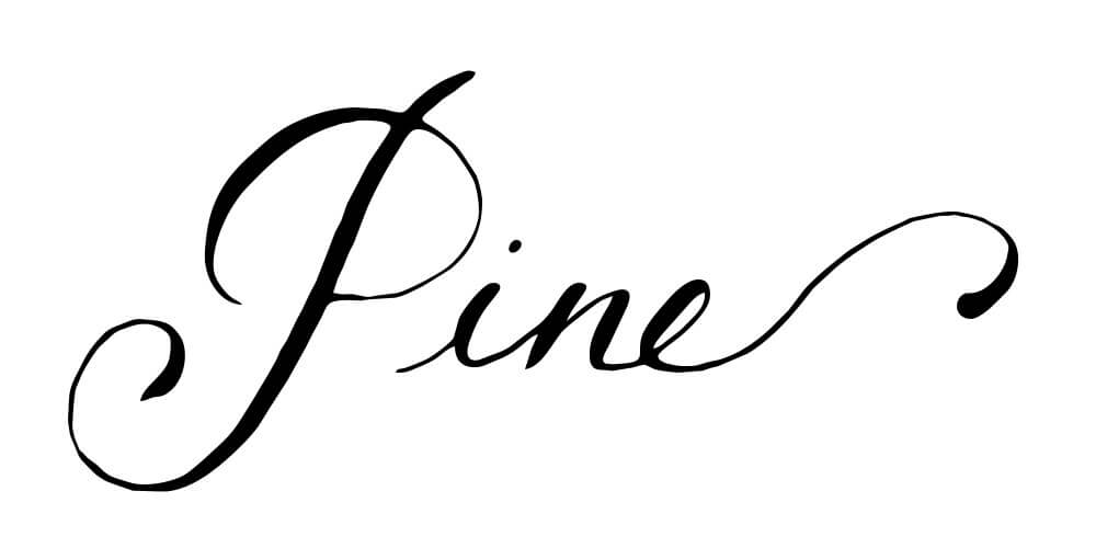 pine text