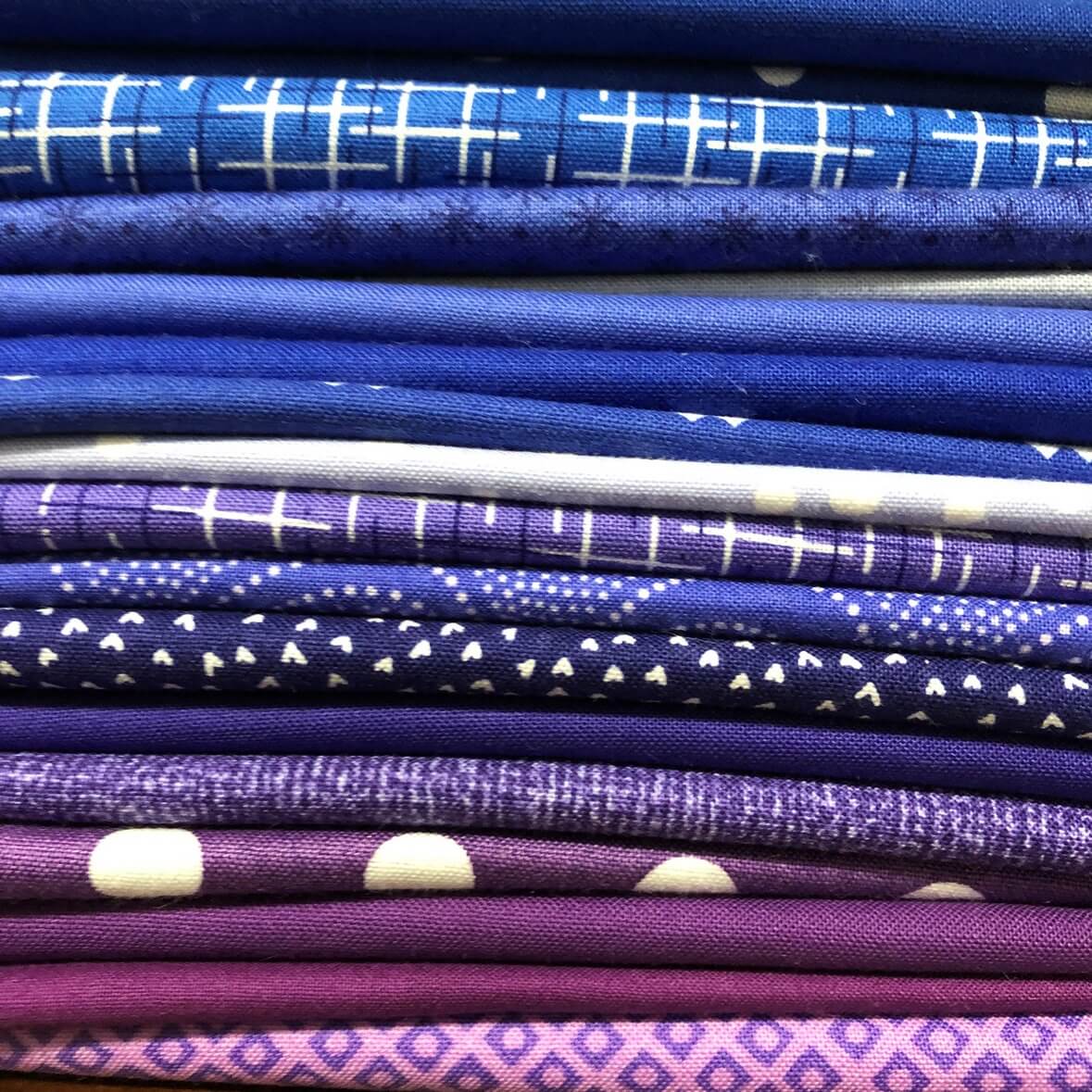 Finished Quilt: Blue and Purple Hidden Wells | laurel poppy & pine